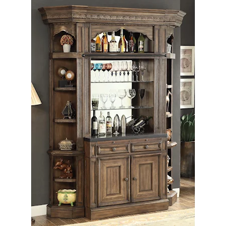 Bar Base Hutch with 2 Doors and 2 Drawers and 3 Shelves